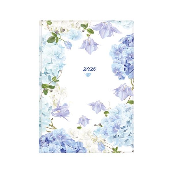 Kalendart Joy 2026 J011 B5 Hortenzia heti beosztású határidőnapló