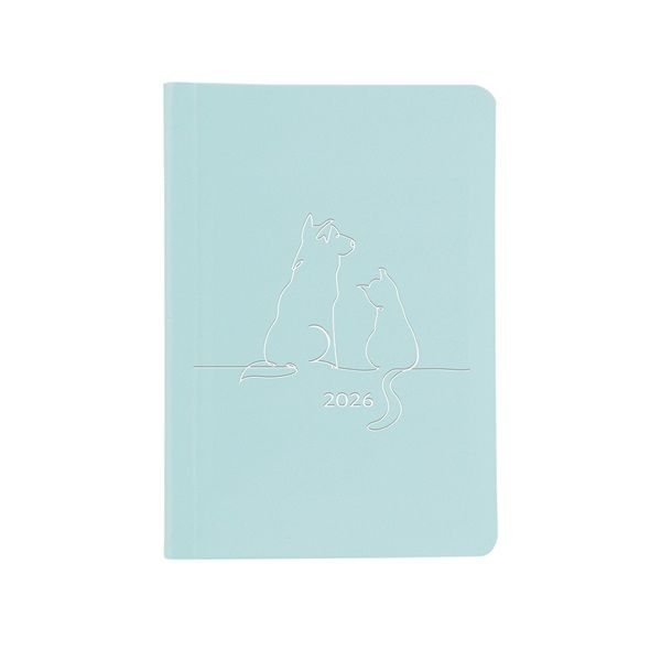 Kalendart Pastel 2026 P012 B6 heti beosztású kék határidőnapló