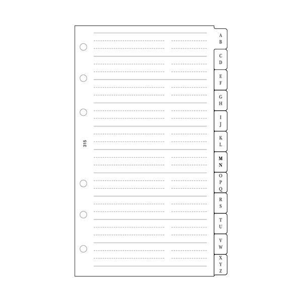 Kalendart Saturnus M315/F telefonregiszter gyűrűs naptár kiegészítő