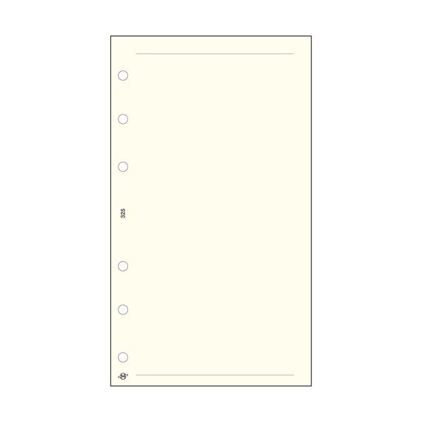 Kalendart Saturnus L325 üres jegyzetlap gyűrűs naptár kiegészítő