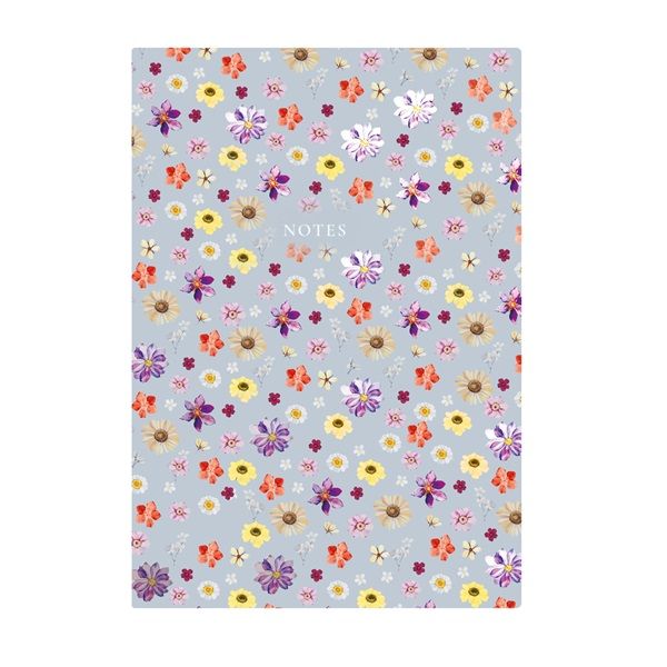 Kalendart 404 Notes found C167N A5 Flowers Blue élfestett jegyzetfüzet