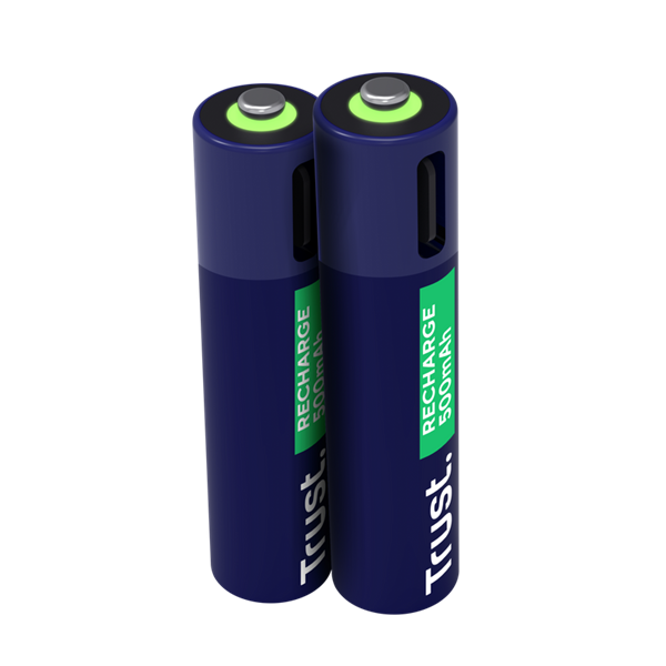 Trust újratölthető AAA elem USB-C csatlakozással 2db