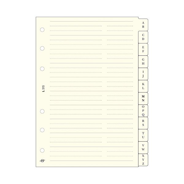 Kalendart Saturnus L315 telefonregiszter gyűrűs naptár kiegészítő