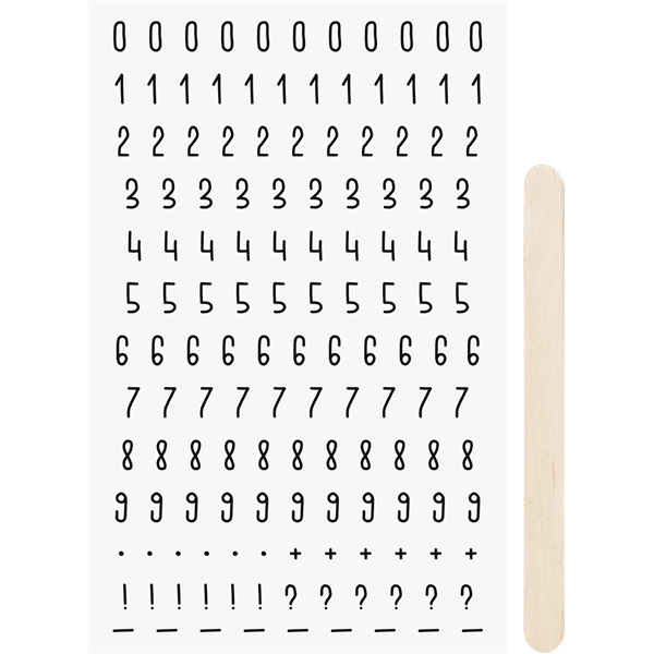 Heyda Numbers simítható matricacsomag