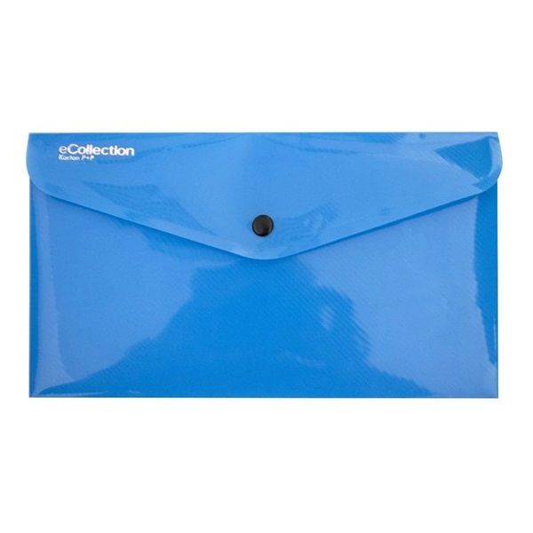 Karton P+P DL átlátszó kék patentos tasak