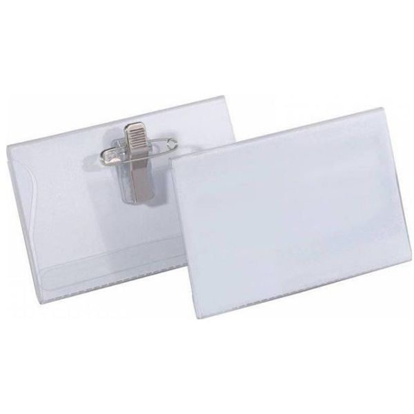 Karton P+P 50 db-os fekvő átlátszó kombinált névkitűző