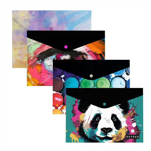 Oxybag PP A5 vegyes mintás patentos tasak