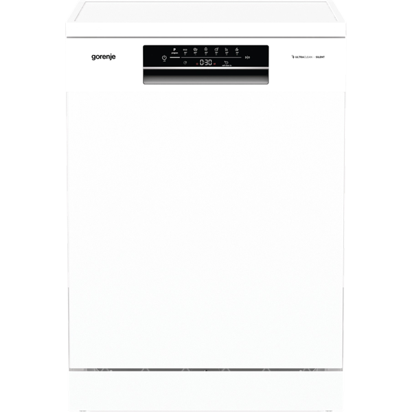 Gorenje GS643E90W fehér, programok száma: 6, szabadonálló, 16 terítékes mosogatógép 