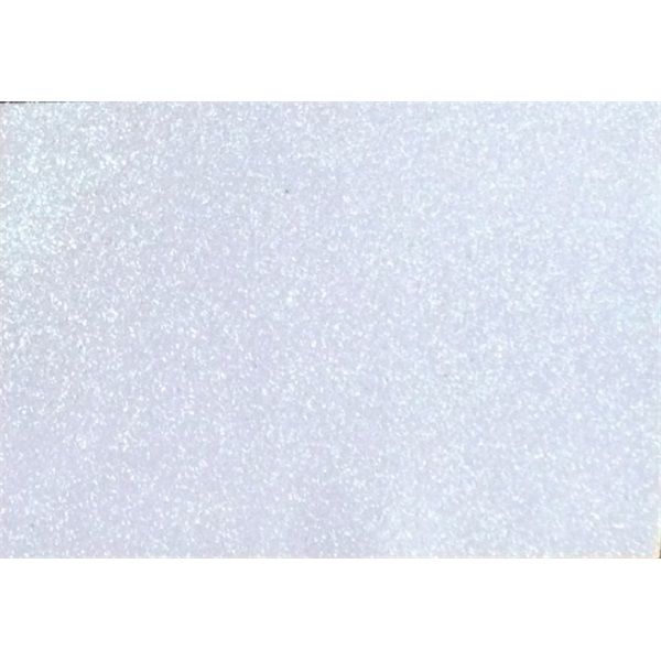 Kreatív 20x30cm öntapadós 2mm glitteres fehér dekorgumilap