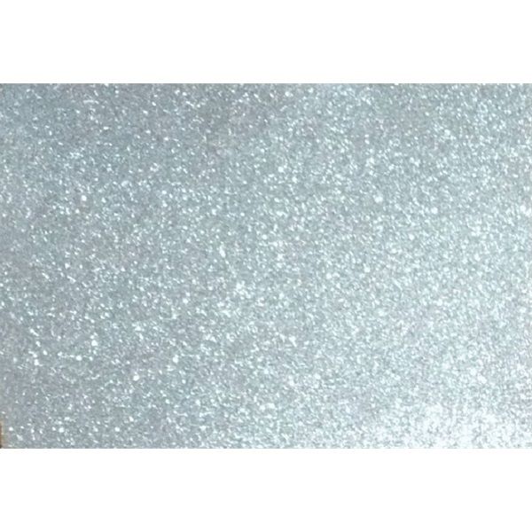 Kreatív 20x30cm öntapadós 2mm glitteres ezüst dekorgumilap