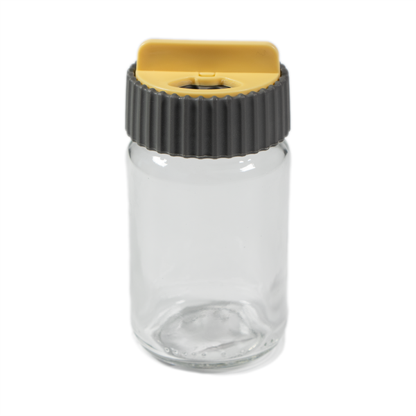 IRIS üveg fűszerszóró tárcsás tetővel 105ml, rózsaszín, lila vagy narancs színű 121072-580