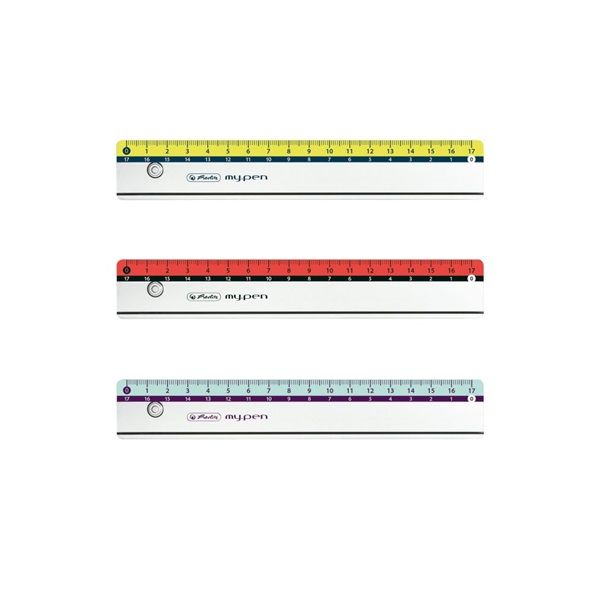 Herlitz my.pen 17cm-es színes vonalzó