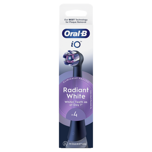 Oral-B iO Radiant White 4 db-os RB fogkefefej szett - új
