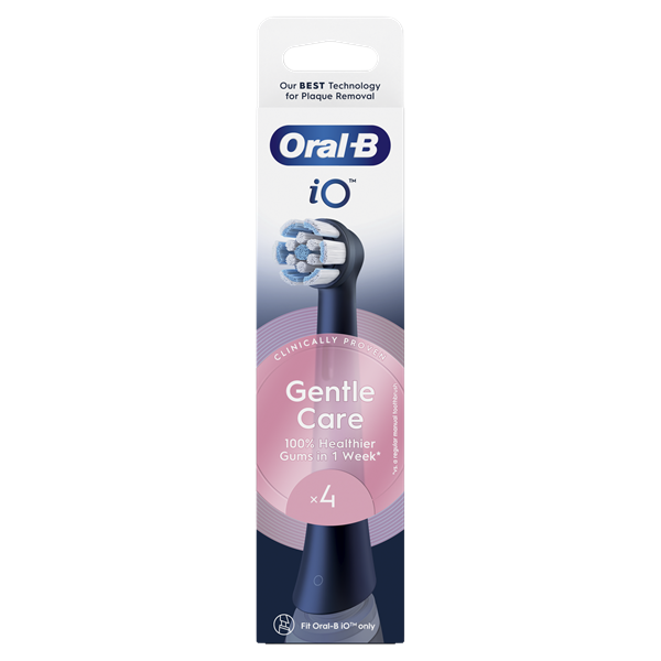 Oral-B iO Gentle Care Black 4 db-os RB fogkefefej szett - új