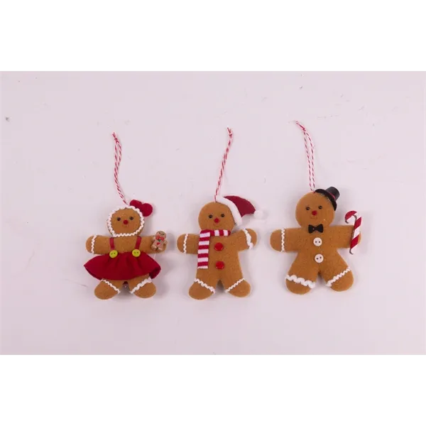 IRIS filc akasztós mézeskalács figurák,  10  cm