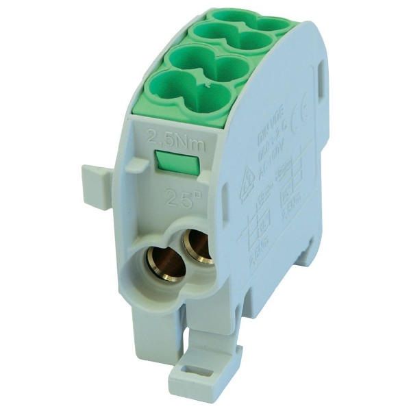 Leipold LEIP080110-2-3 HLAK 25/16 ónozott zöld 2x25+2x16mm2 1-p fővezetéki leágazókapocs