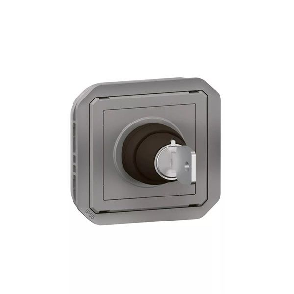Legrand 069534L Plexo 55 2 állású szürke kulcsos kapcsoló