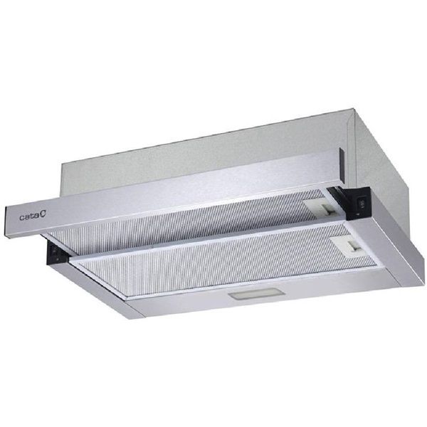 Cata TFB-5150 X inox, beépíthető, kihúzható, méret:49,5 cm, teleszkópos, zajszint:62 dB, páraelszívó