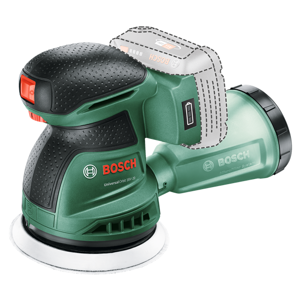 Bosch UniversalOrbit 18V-20 akku és töltő nélkül akkumulátoros excentercsiszoló