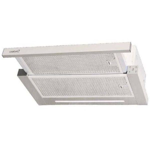 Cata TFH-6630/A X LED brushless inox, beépíthető, kihúzható, méret:60 cm, teleszkópos, zajszint:64 dB, páraelszívó