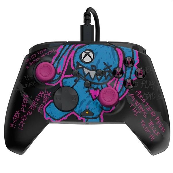 PDP 049-023-CDMP Rematch Glow Xbox One/Series X|S/PC vezetékes Call of Duty: Mister Peeks Glow in the Dark kontroller