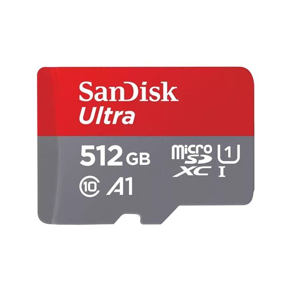 Sandisk 00215424 512GB SD micro Ultra Android (SDXC Class 10 UHS-I U1) memóriakártya