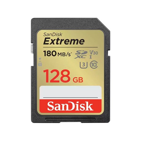 Sandisk 00121580 128GB SD Extreme (SDXC Class 10 UHS-I U3) memóriakártya