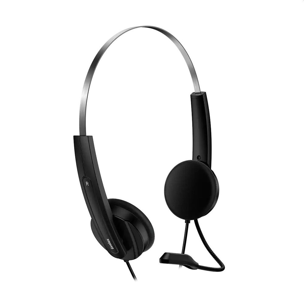Genius HS-220U USB-C fekete headset Copilot gombbal