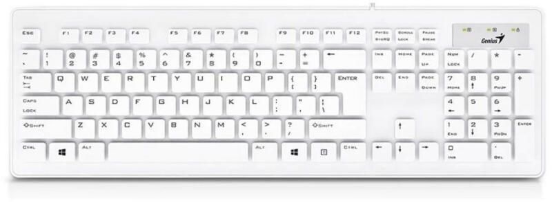 Genius Slimstar 126 USB fehér billentyűzet