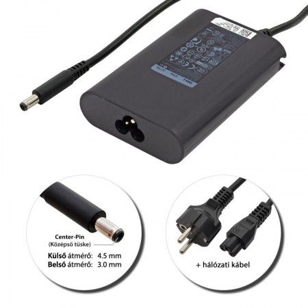 Dell 19.SV 3.34A (65W) 4.5x3. 0mm töltő (Plug0n1239387, Plug0n1239371) Dell 19.SV 3.34A (65W) 4.5x3. 0mm töltő (Plug0n1239387, Plug0n1239371)