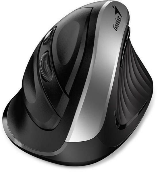 Genius Ergo 8250S fekete-ezüst vertikális egér