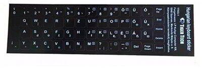 Tiger Tech Billentyűzetmatrica HU fehér alap/fekete