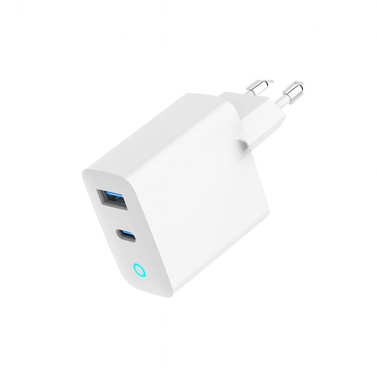 Gembird 2-Port 30W USB gyors töltő fehér TA-UC-PDQC30L-W-01