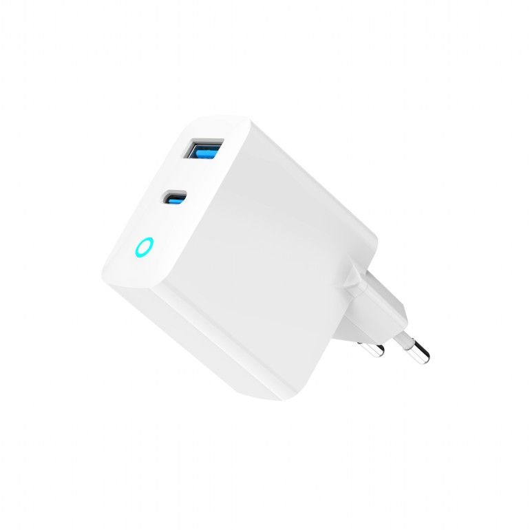 Gembird 2-Port 30W USB gyors töltő fehér TA-UC-PDQC30L-W-01