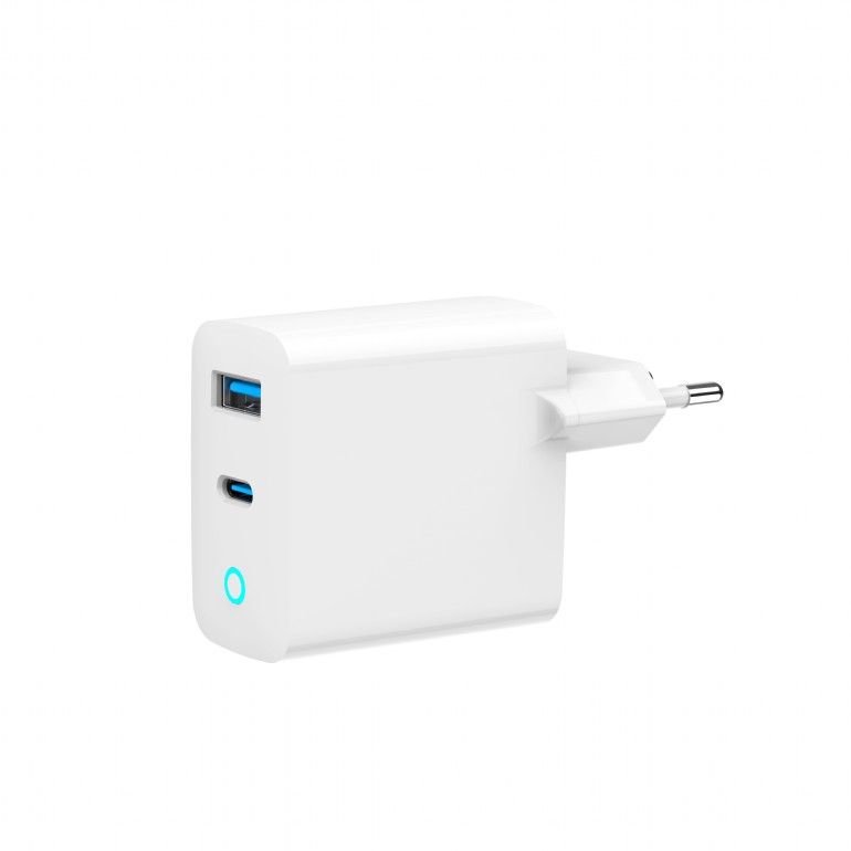 Gembird 2-Port 30W USB gyors töltő fehér TA-UC-PDQC30L-W-01