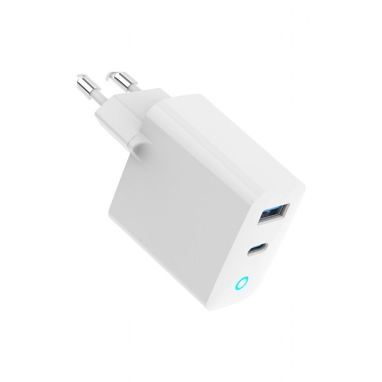 Gembird 2-Port 30W USB gyors töltő fehér TA-UC-PDQC30L-W-01