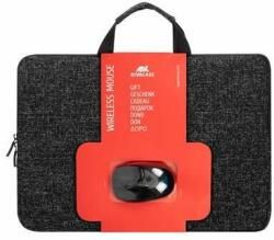 Notebook táska, 15,6", vezeték nélküli egérrel, RIVACASE "Anvik 7916", fekete