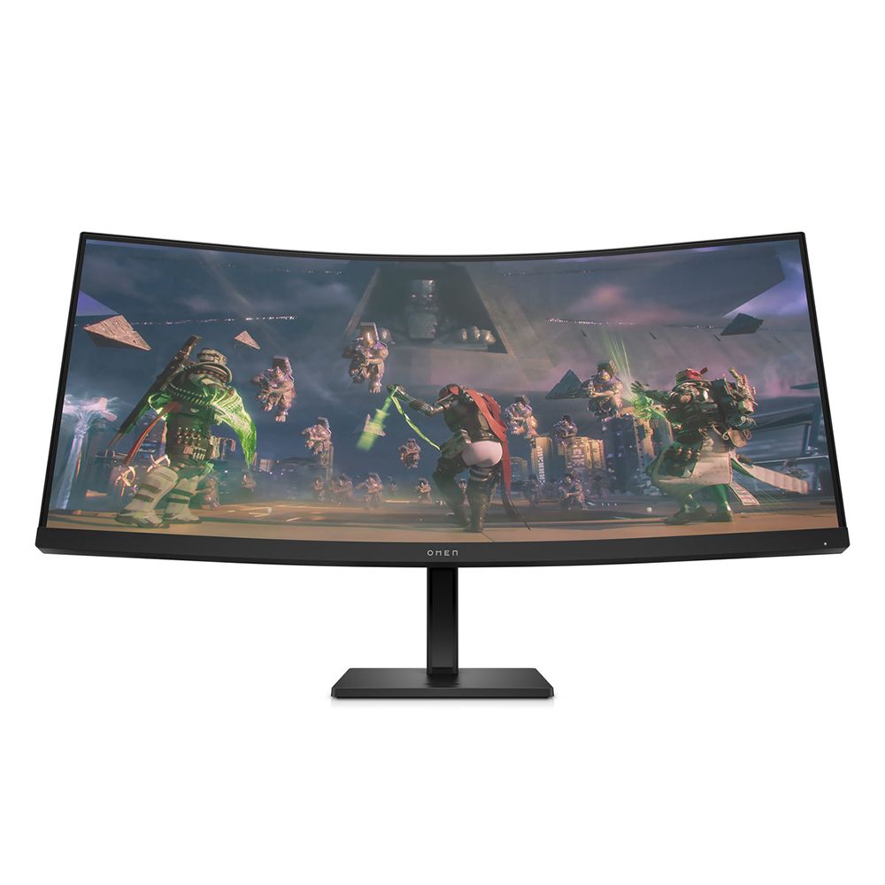 HP OMEN 34c WQHD 165Hz Curved Gaming Monitor;;3440x1440, 3000:1, 400cd/m2, 2x HDMI, DisplayPort, Speakers, AG