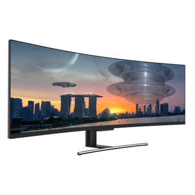 LC Power Curved QLED-Display LC-M49-DFHD-144-C-Q - 124.46 cm (49") - 3840 x 1080 DFHD