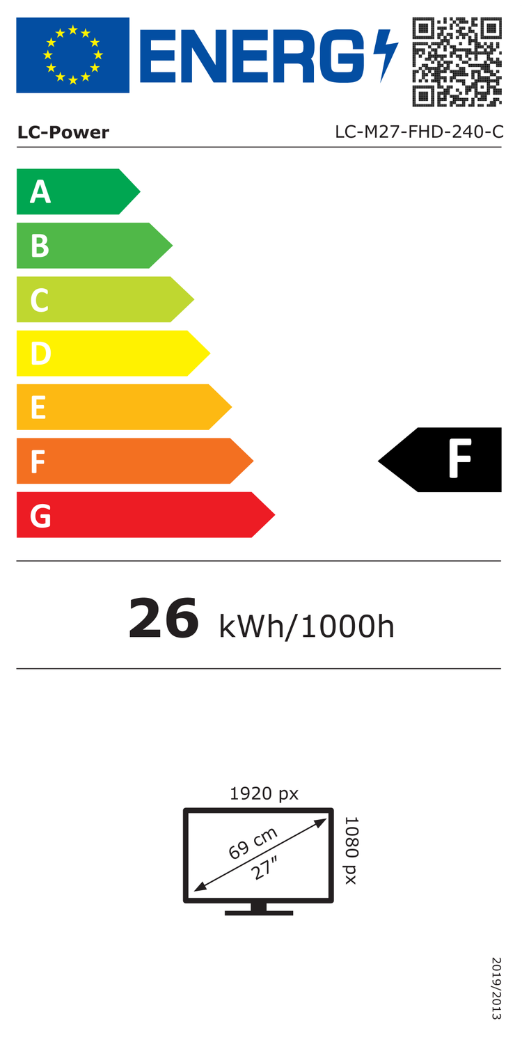 LC Power LC-M27-FHD-240-C - LED monitor - curved - Full HD (1080p) - 27"
