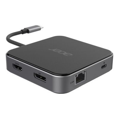 Acer 7-In-1 - docking station - USB-C - HDMI, DP - 10Mb LAN