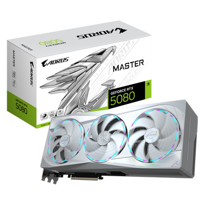 AORUS GeForce RTX 5080 MASTER ICE 16G - graphics card - GeForce RTX 5080 - 16 GB