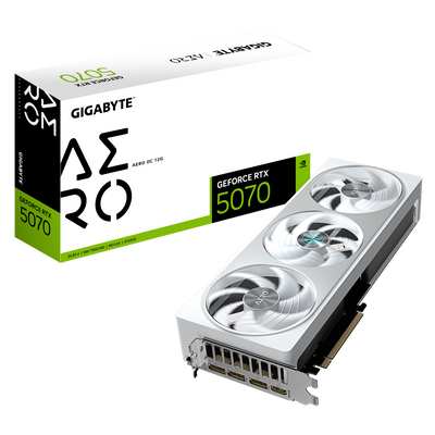 Gigabyte graphics card GeForce RTX 5070 AERO OC 12G - 12 GB GDDR7 OC