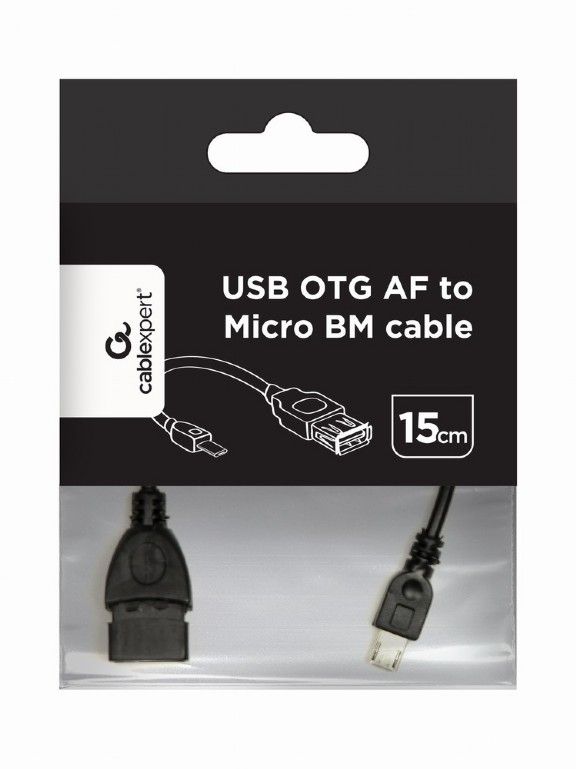 Gembird A-OTG-AFBM-03 USB OTG AF TO Micro BM 0.15m Kábel