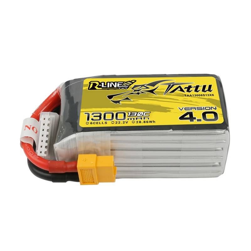Akkumulátor Tattu R-Line 4.0 1300mAh 22.2V 130C 6S1P XT60 Tattu R-Line 4.0 1300mAh 22.2V 130C 6S1P XT60