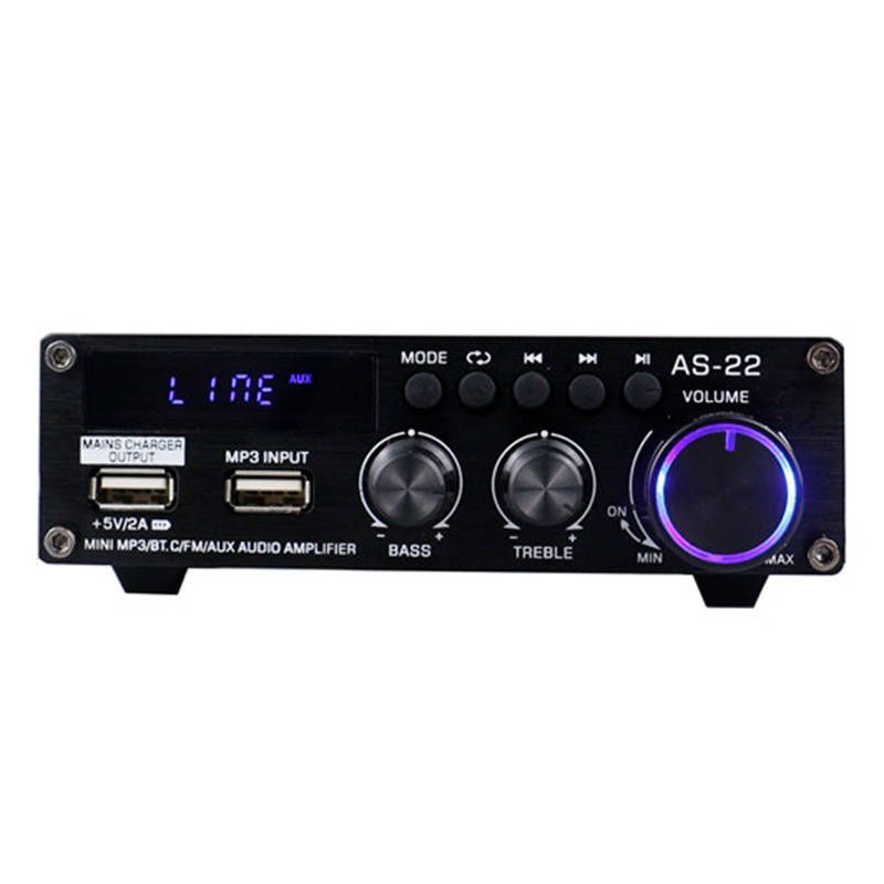 BlitzWolf AS-22 sztereó erősítő, 45W, Bluetooth 5.0, USB + távirányító (fekete) BlitzWolf AS-22 sztereó erősítő, 45W, Bluetooth 5.0, USB + távirányító (fekete)