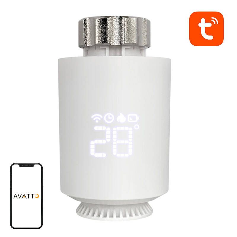 Avatto TRV06 Zigbee 3.0 TUYA intelligens termosztátfej
