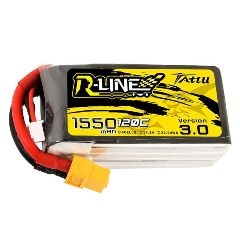 Akkumulátor Tattu R-Line Version 3.0 1550mAh 14,8V 120C 4S1P XT60 XT60