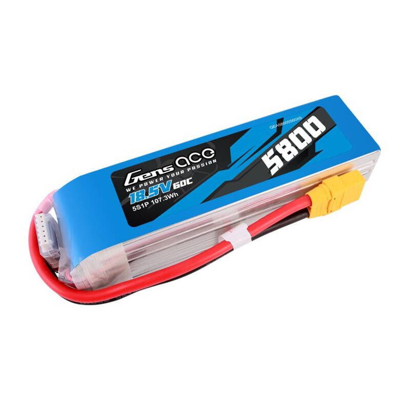 Gens ace 5800mAh 60C 18.5V 5S1P Lipo akkumulátor XT90 csatlakozóval