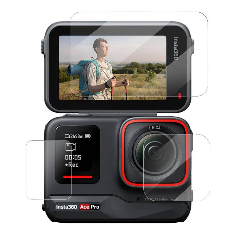 Edzett üvegfólia TELESIN az Insta360 Ace Pro / Ace-hoz